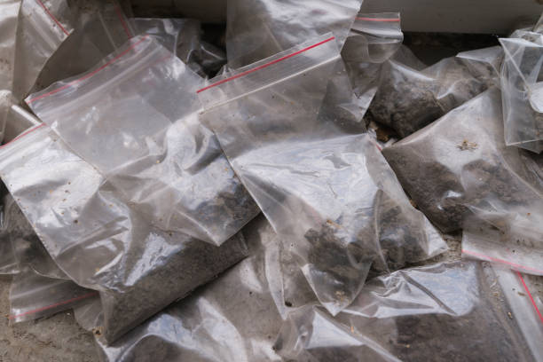 Black Tar Heroin packet